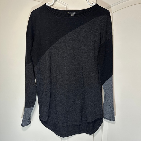 Smartwool Sweaters - Smartwool Double Time Gray Black Colorblock Sweater Merino Wool Blend Womens‎ S